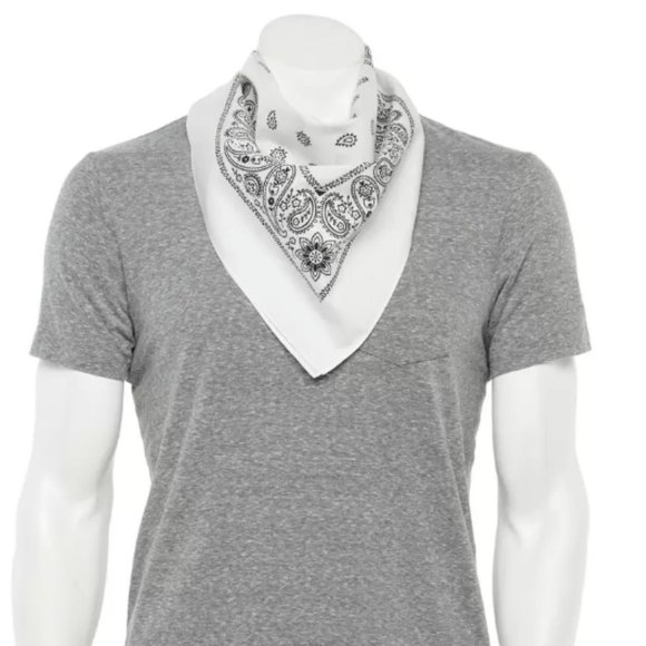 Classic Paisley Cotton Printed Square Bandana - Picture 1 of 2